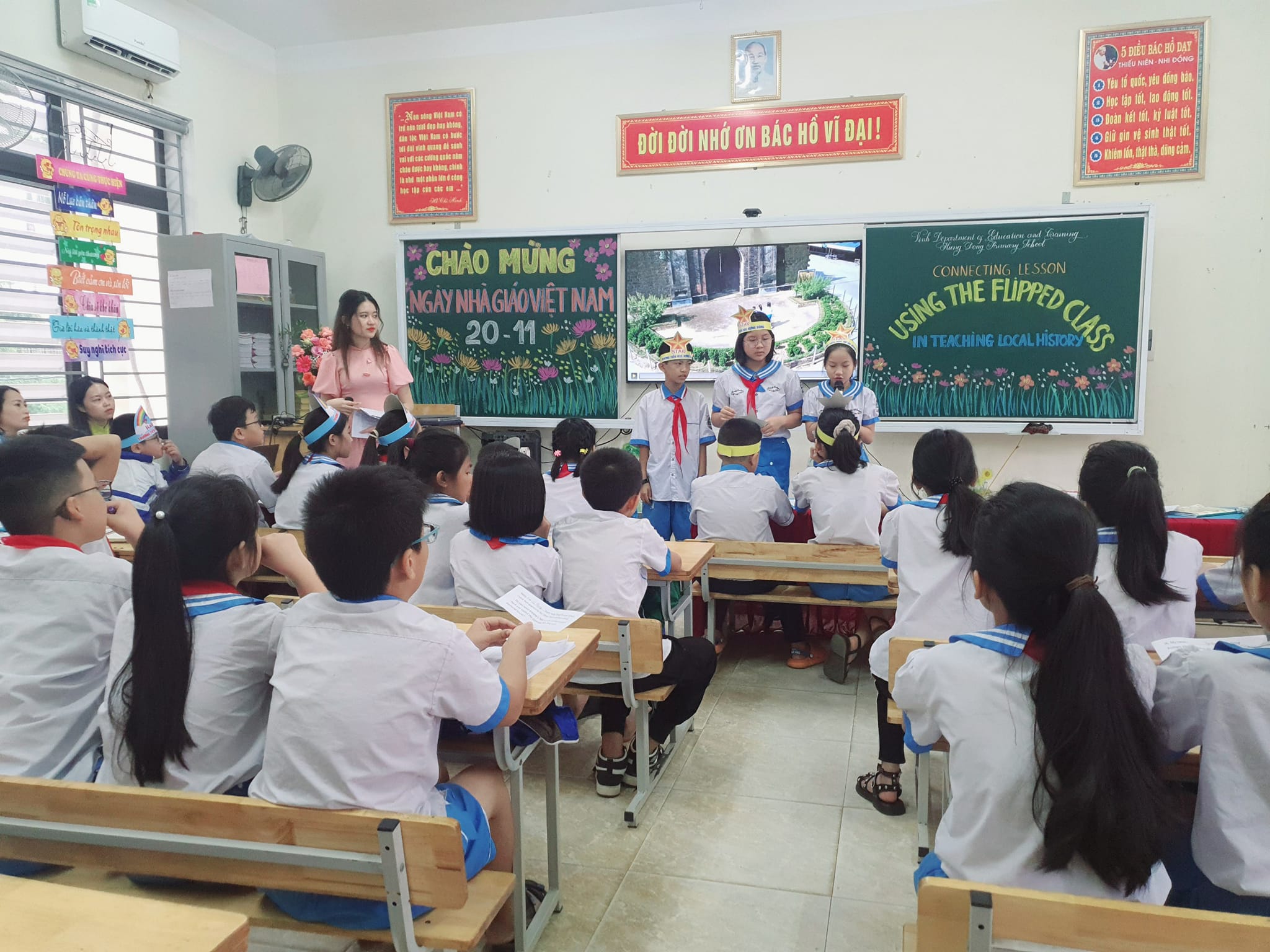 TRƯỜNG TIỂU HỌC HƯNG ĐÔNG ĐÃ PHỐI HỢP TỔ CHỨC DẠY HỌC KẾT NỐI MÔN TIẾNG ANH VỚI NỘI DUNG DẠY HỌC LỊCH SỬ ĐỊA PHƯƠNG